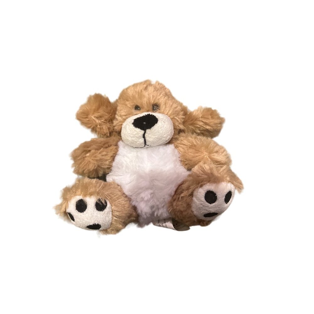 HitWear Plush Puppy Dog Bear Toy 6" Soft Stuffed Animal Brown & White